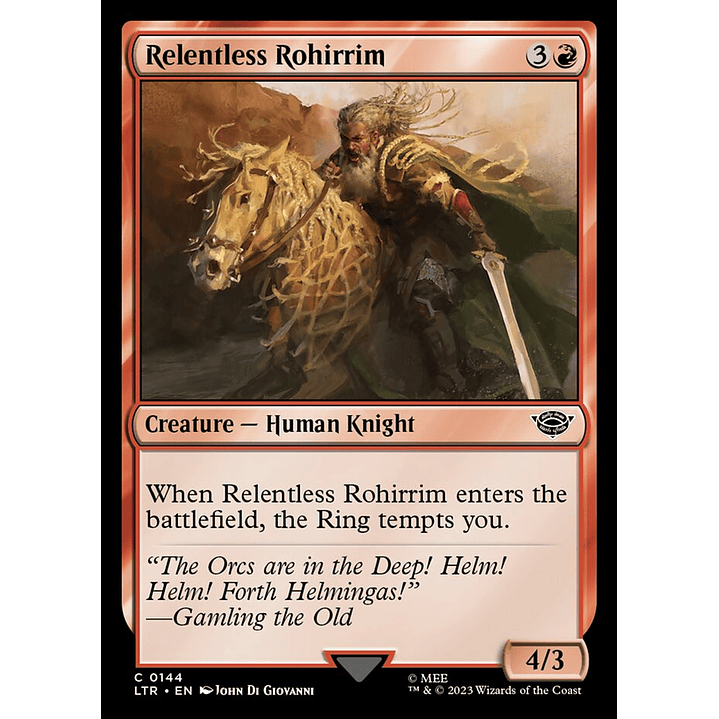 Relentless Rohirrim | Español | NM | LTR 1