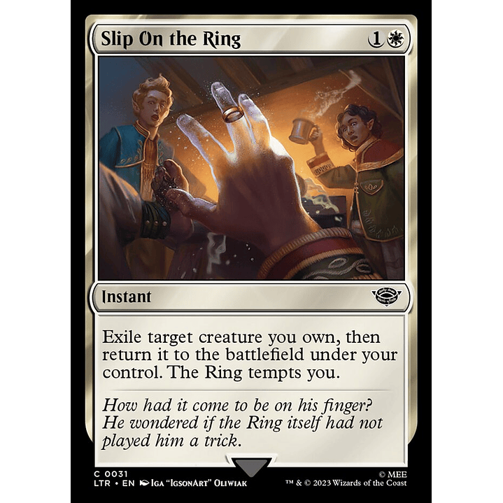 Slip On the Ring | Español | NM | LTR 1