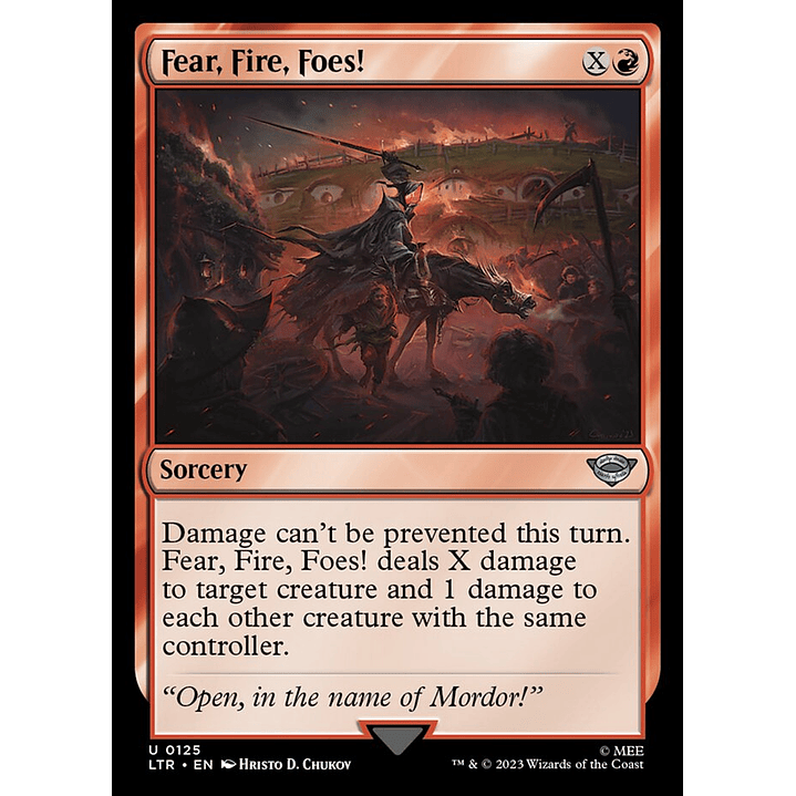 Fear, Fire, Foes! | Español | NM | LTR 1