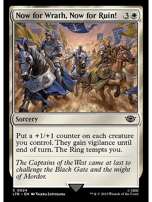 Now for Wrath, Now for Ruin! | Inglés | NM | LTR