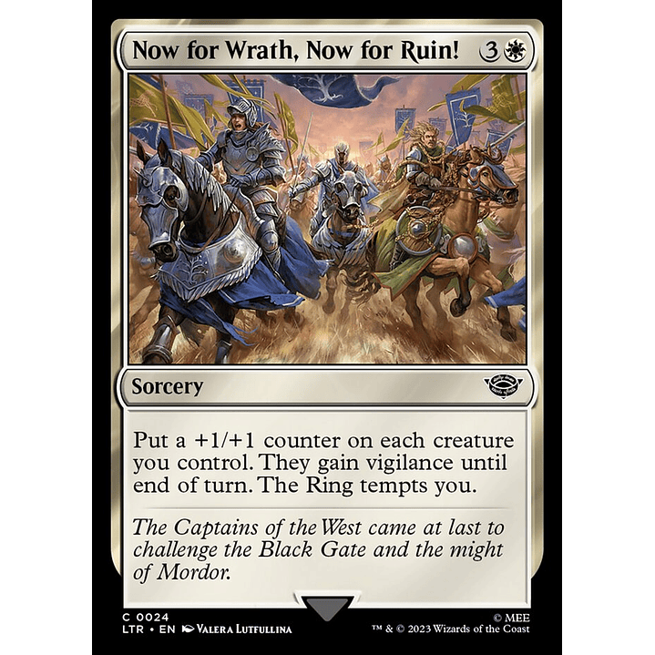Now for Wrath, Now for Ruin! | Inglés | NM | LTR 1