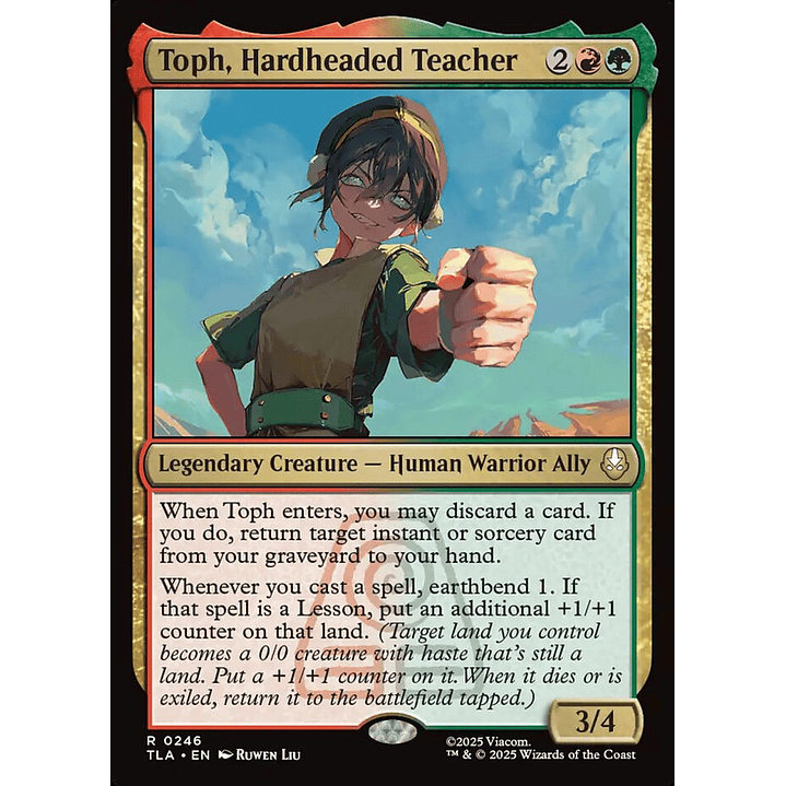 Toph, Hardheaded Teacher | Inglés | NM | TLA 1