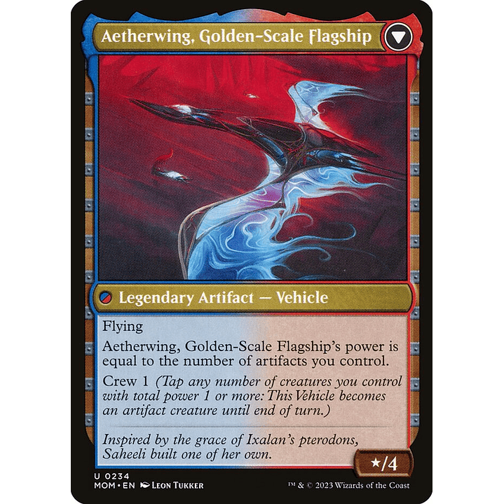 Invasion of Kaladesh // Aetherwing, Golden-Scale Flagship | Inglés | NM | MOM 2