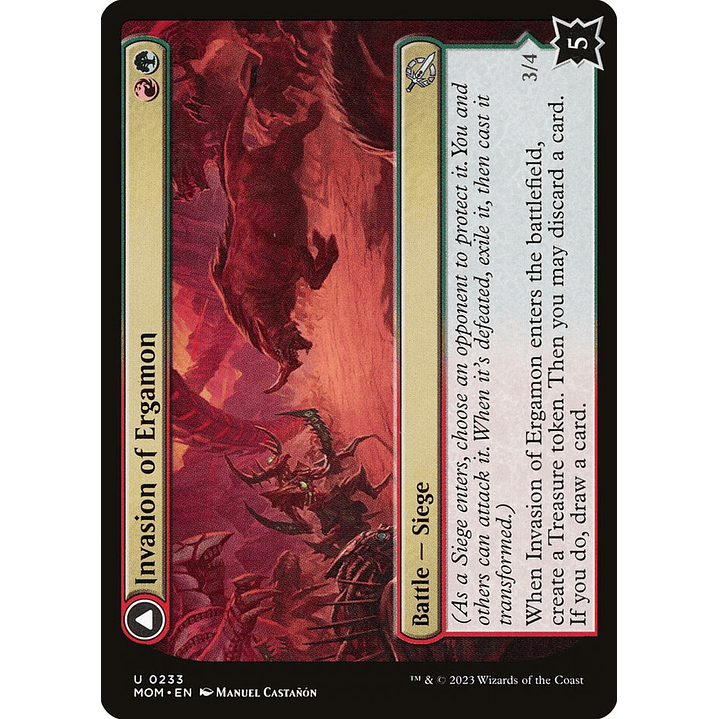 Invasion of Ergamon // Truga Cliffcharger | Inglés | NM | MOM 1
