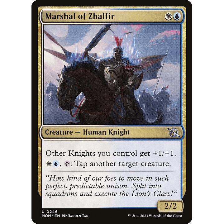 Marshal of Zhalfir | Inglés | NM | MOM 1