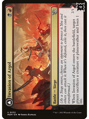 Invasion of Azgol // Ashen Reaper | Inglés | NM | MOM