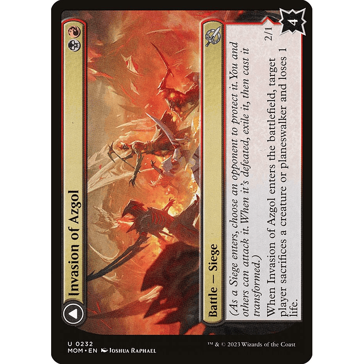 Invasion of Azgol // Ashen Reaper | Inglés | NM | MOM 1