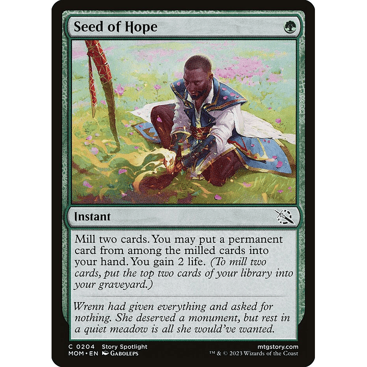 Seed of Hope | Inglés | NM | MOM 1