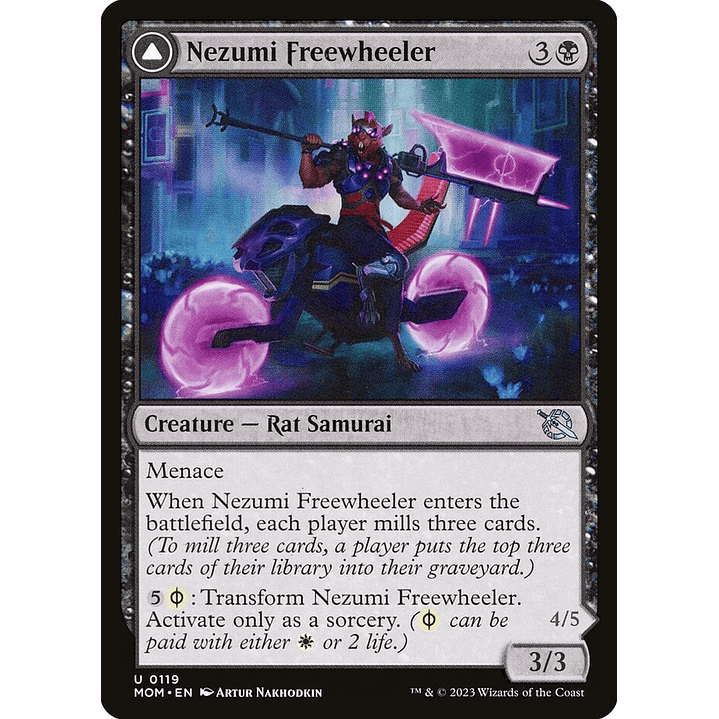 Nezumi Freewheeler // Hideous Fleshwheeler | Inglés | NM | MOM 1