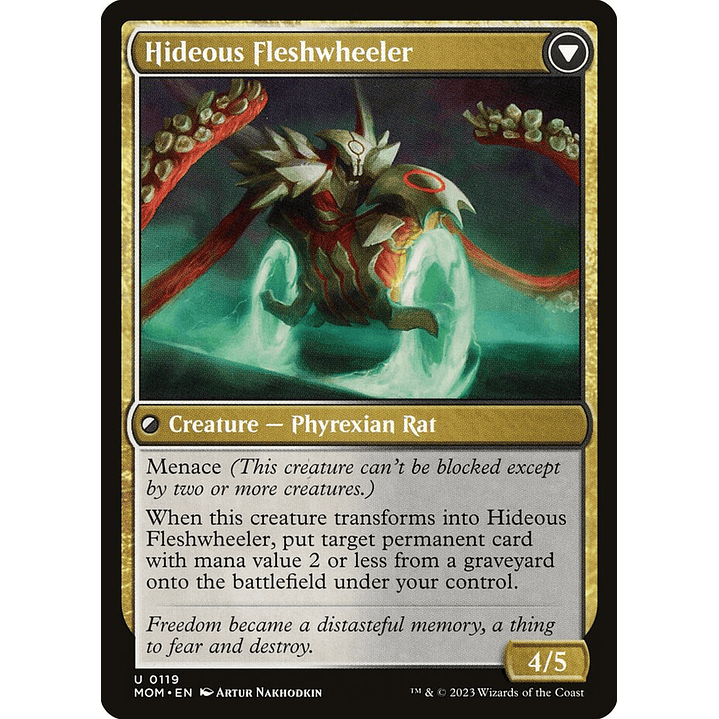Nezumi Freewheeler // Hideous Fleshwheeler | Inglés | NM | MOM 2