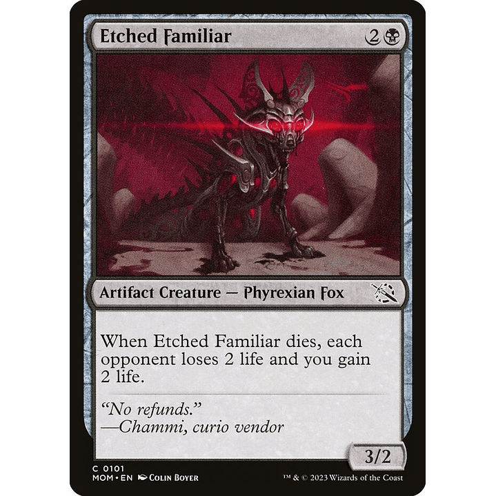 Etched Familiar | Inglés | NM | MOM 1