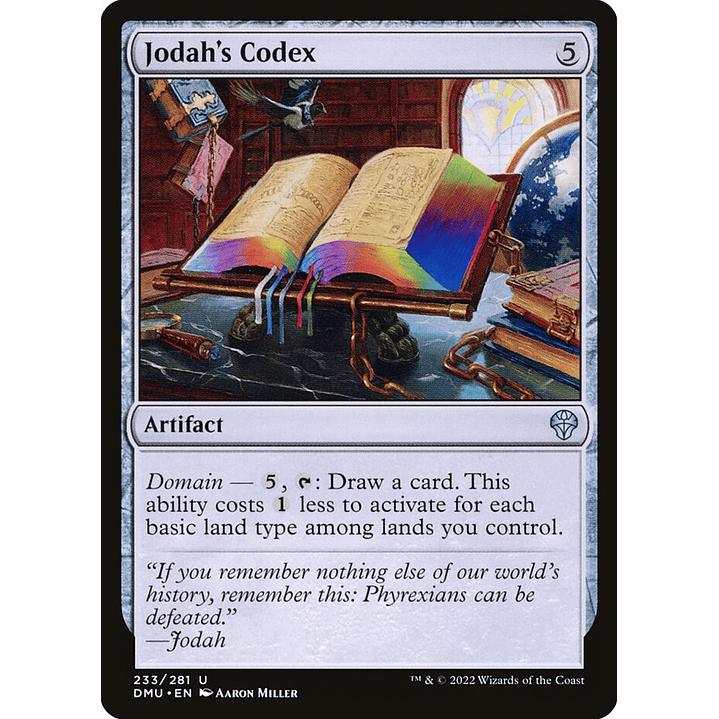 Jodah's Codex (foil) | Inglés | NM | DMU 1
