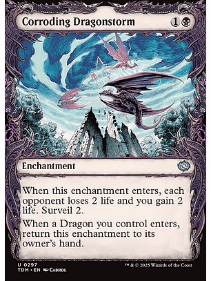 Corroding Dragonstorm (Showcase) | Español | NM | TDM