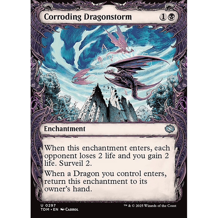 Corroding Dragonstorm (Showcase) | Español | NM | TDM 1