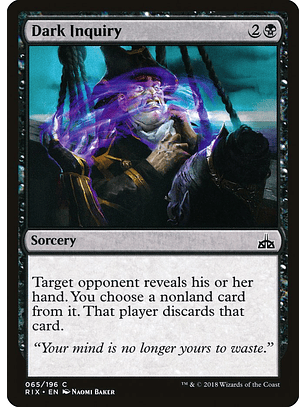 Dark Inquiry | Español | NM | RIX