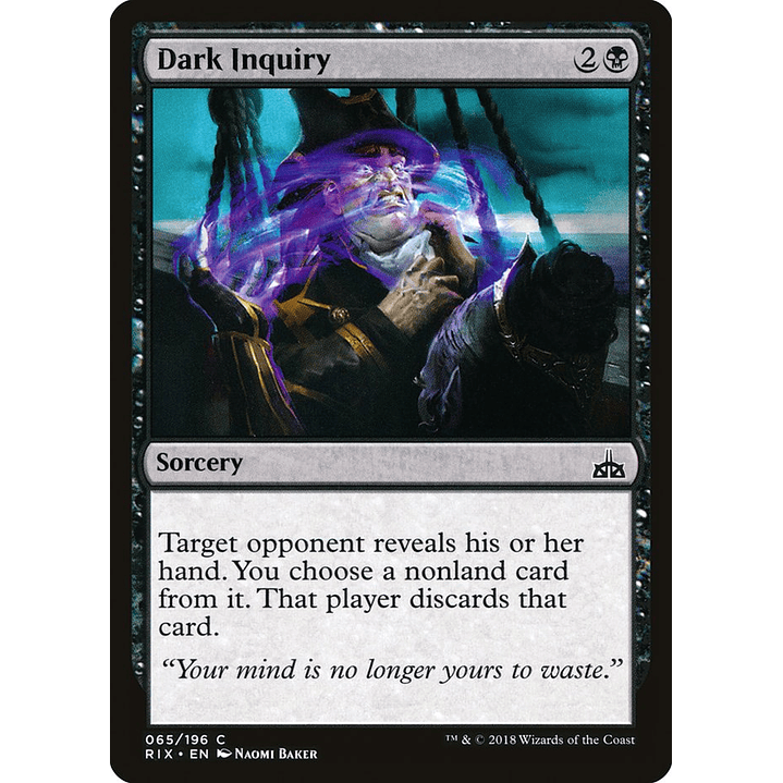 Dark Inquiry | Español | NM | RIX 1
