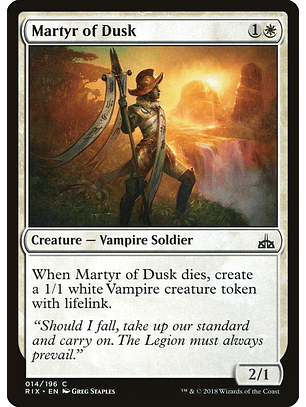 Martyr of Dusk | Español | NM | RIX
