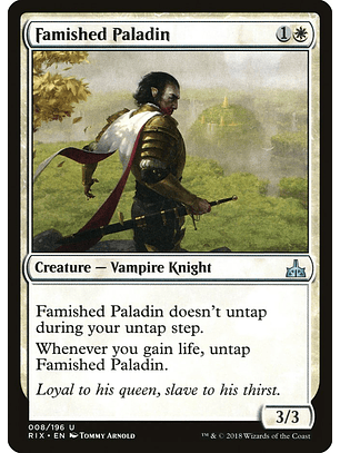 Famished Paladin | Español | NM | RIX