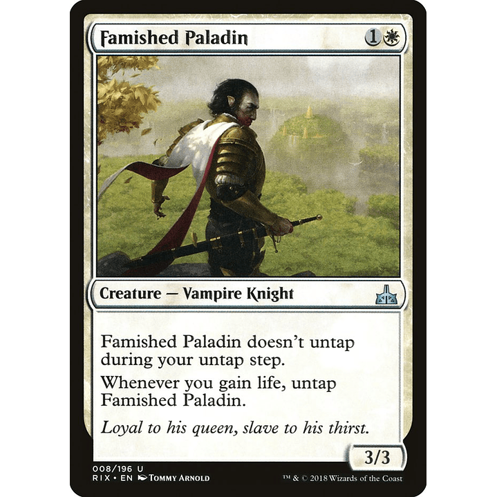 Famished Paladin | Español | NM | RIX 1