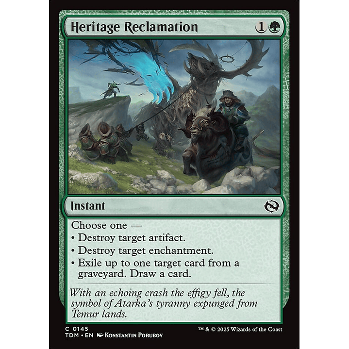 Heritage Reclamation (foil) | Español | NM | TDM 1