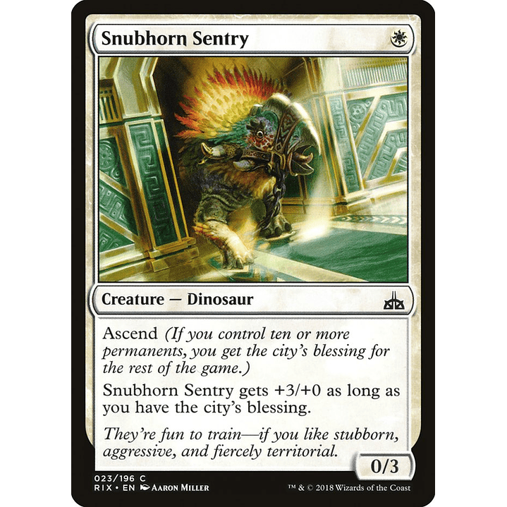 Snubhorn Sentry | Español | NM | RIX 1
