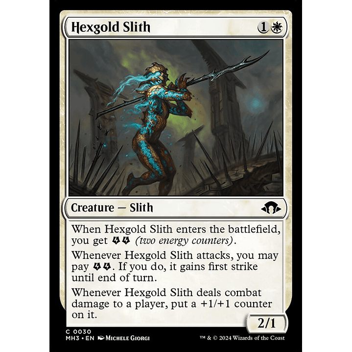 Hexgold Slith | Español | NM | MH3 1