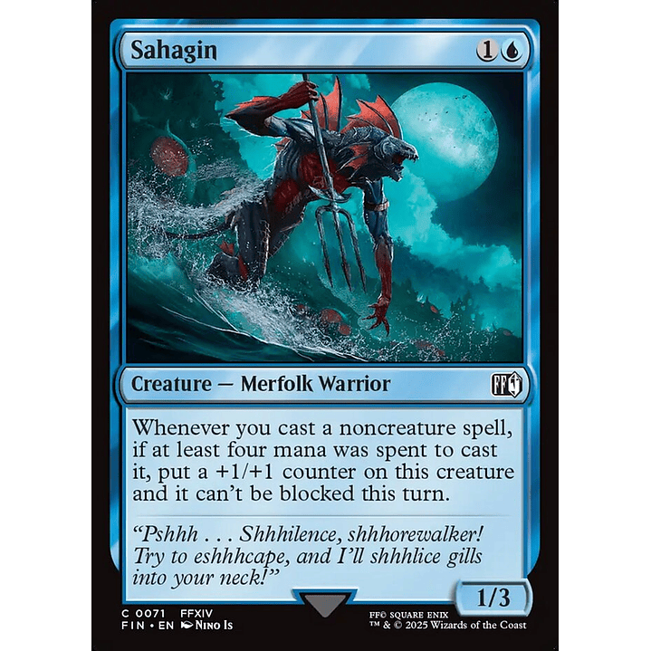 Sahagin (foil) | Inglés | NM | FIN 1