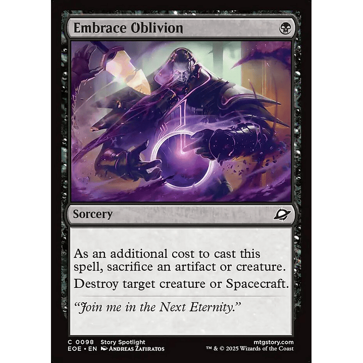 Embrace Oblivion (foil) | Inglés | NM | EOE 1