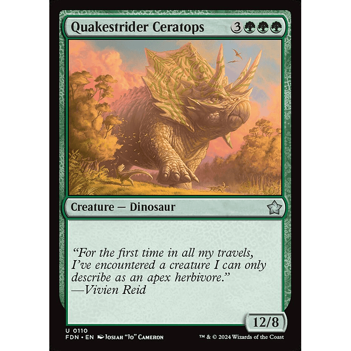 Quakestrider Ceratops | Inglés | NM | FDN 1