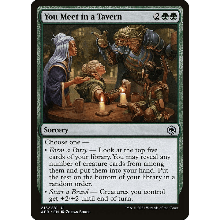 You Meet in a Tavern | Inglés | NM | AFR 1