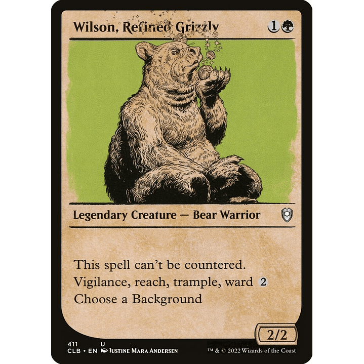 Wilson, Refined Grizzly (Showcase foil) | Inglés | NM | CLB 1