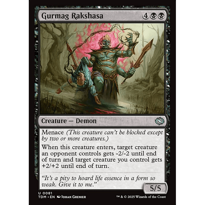 Gurmag Rakshasa | Inglés | NM | TDM 1