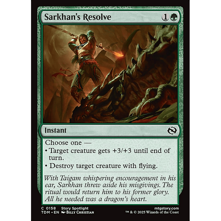 Sarkhan's Resolve | Inglés | NM | TDM 1