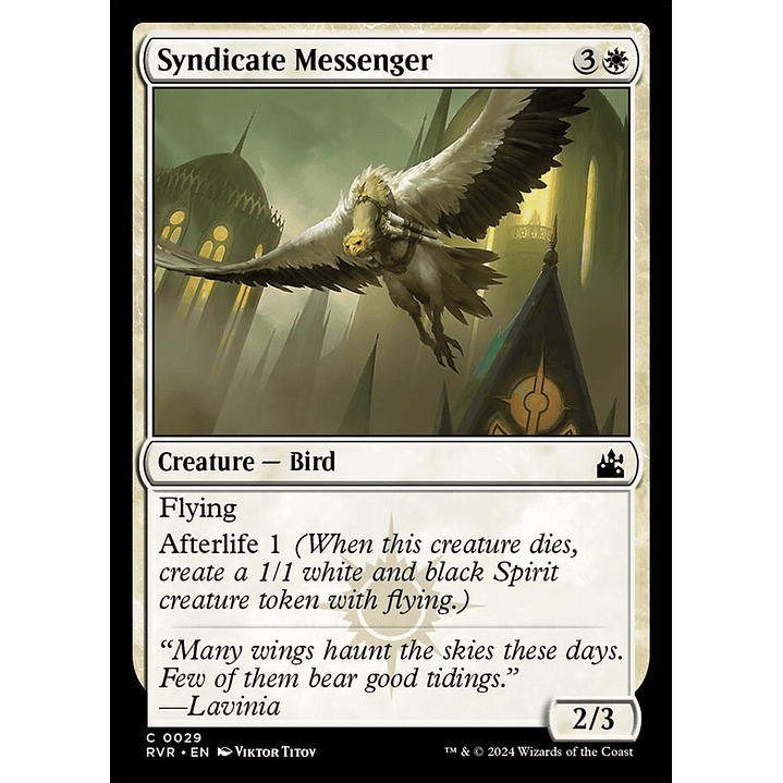 Syndicate Messenger | Inglés | NM | RVR 1