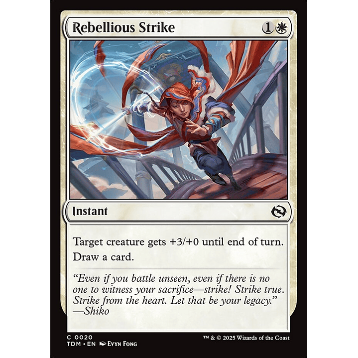 Rebellious Strike (foil) | Inglés | NM | TDM 1