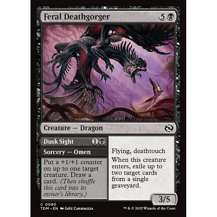 Feral Deathgorger // Dusk Sight | Español | NM | TDM 1