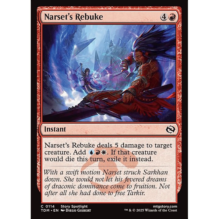 Narset's Rebuke | Inglés | NM | TDM 1