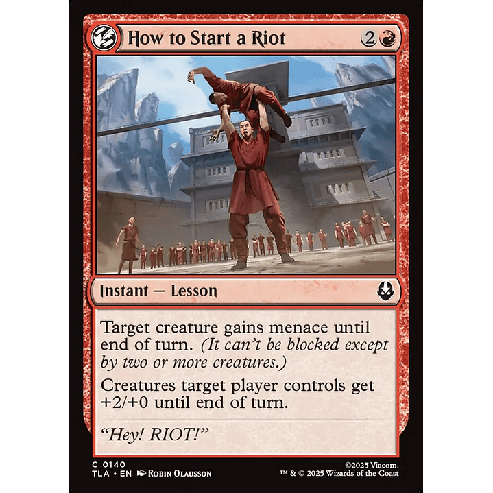 How to Start a Riot | Inglés | NM | TLA 1