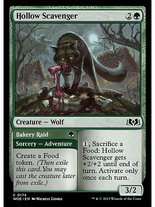 Hollow Scavenger // Bakery Raid (foil) | Inglés | NM | WOE
