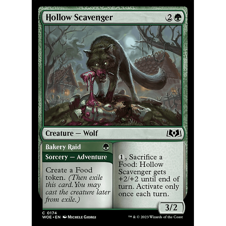 Hollow Scavenger // Bakery Raid (foil) | Inglés | NM | WOE 1