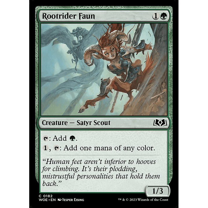 Rootrider Faun (foil) | Inglés | NM | WOE 1