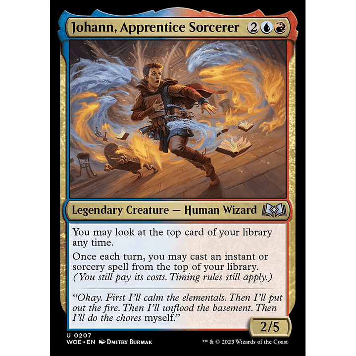Johann, Apprentice Sorcerer (foil) | Inglés | NM | WOE 1