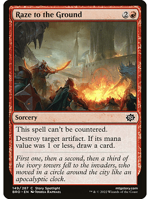 Raze to the Ground | Español | NM | BRO