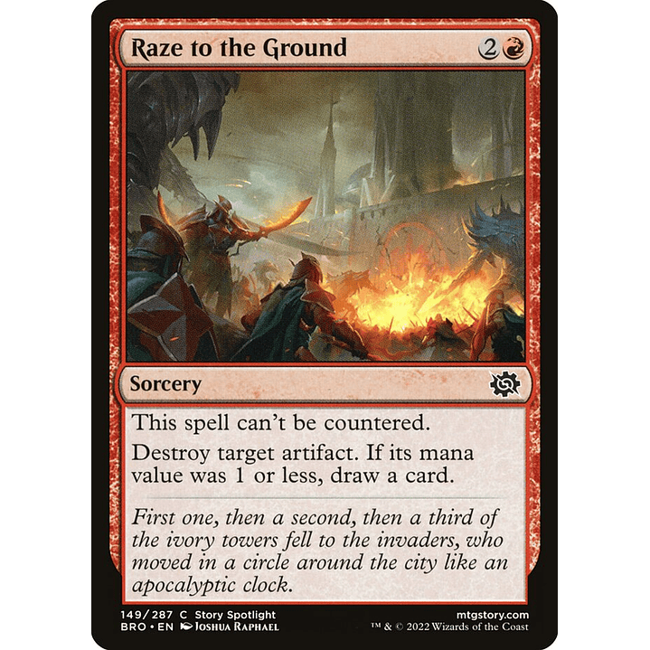 Raze to the Ground | Español | NM | BRO 1