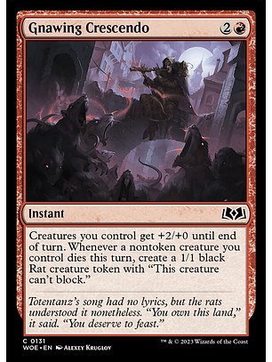 Gnawing Crescendo (foil) | Inglés | NM | WOE