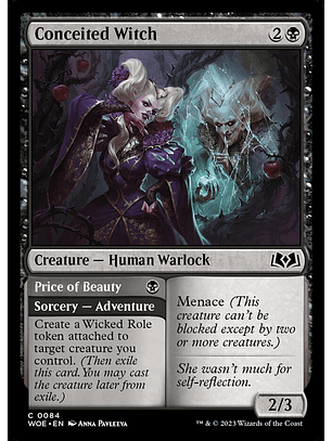 Conceited Witch // Price of Beauty (foil) | Inglés | NM | WOE
