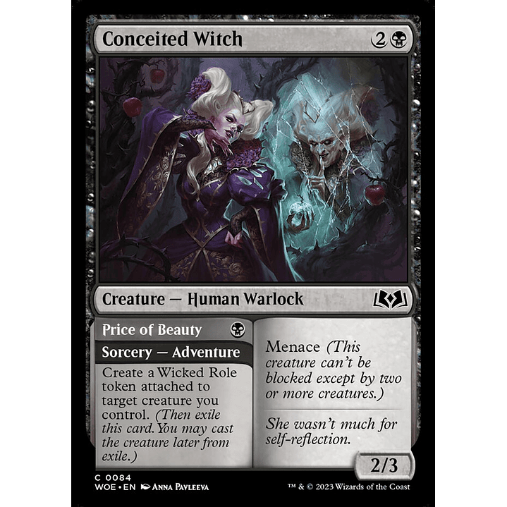 Conceited Witch // Price of Beauty (foil) | Inglés | NM | WOE 1