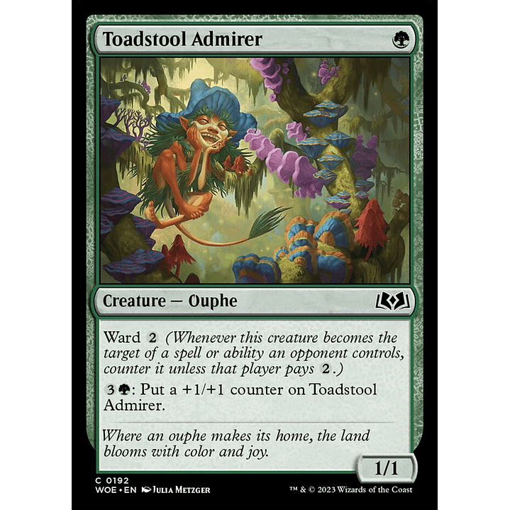 Toadstool Admirer (foil) | Inglés | NM | WOE 1