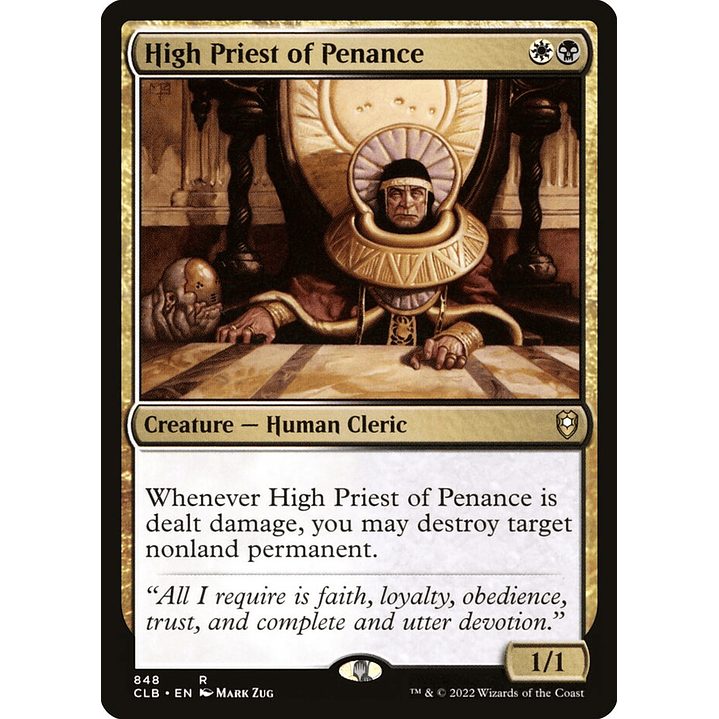 High Priest of Penance | Español | NM | CLB 1