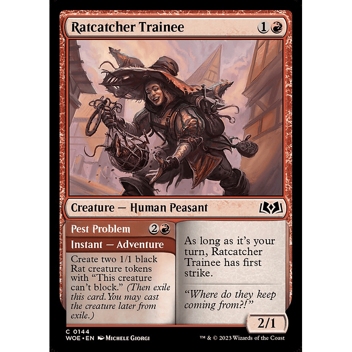 Ratcatcher Trainee // Pest Problem (foil) | Inglés | NM | WOE 1